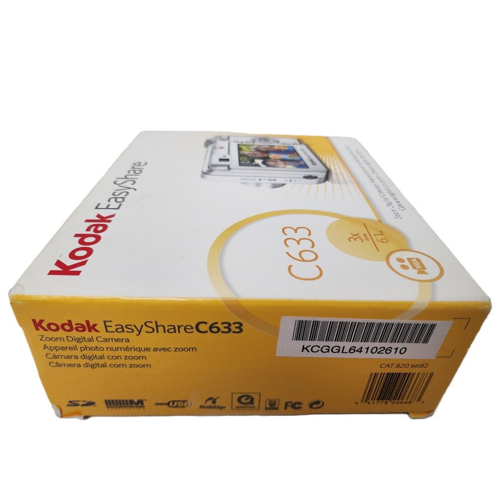 Kodak Digital Camera EasyShare C633 6.1MP Shown Tested/Cracked Screen PARTS - Picture 9 of 10